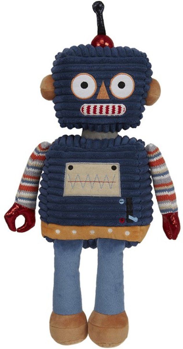 Lief, stoere en altijd aparte knuffels van Wilberry Robots | Robot Donkerblauw